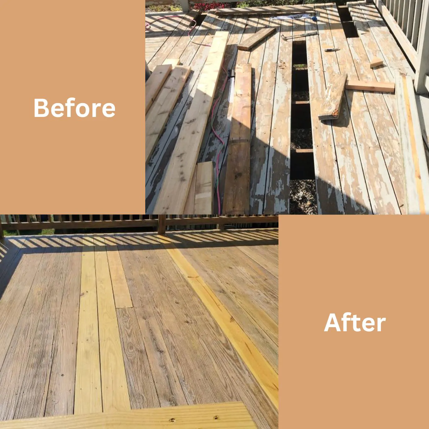 Before and After Deck Repair Services - All Pro Cherry Hill Deck Builders