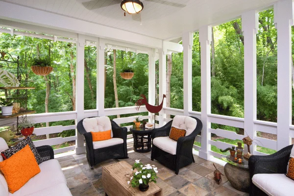 Screen In a Porch - Cherry Hill Deck Builders